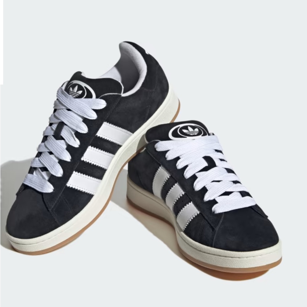 Adidas Black and White Campus 00’s/M6.5 W8